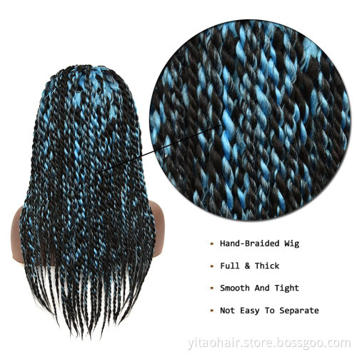 Braid Wigs IN STOCKS Lace Front Synthetic Hair Wigs Long Box Braided Lace Wigs for Black Women